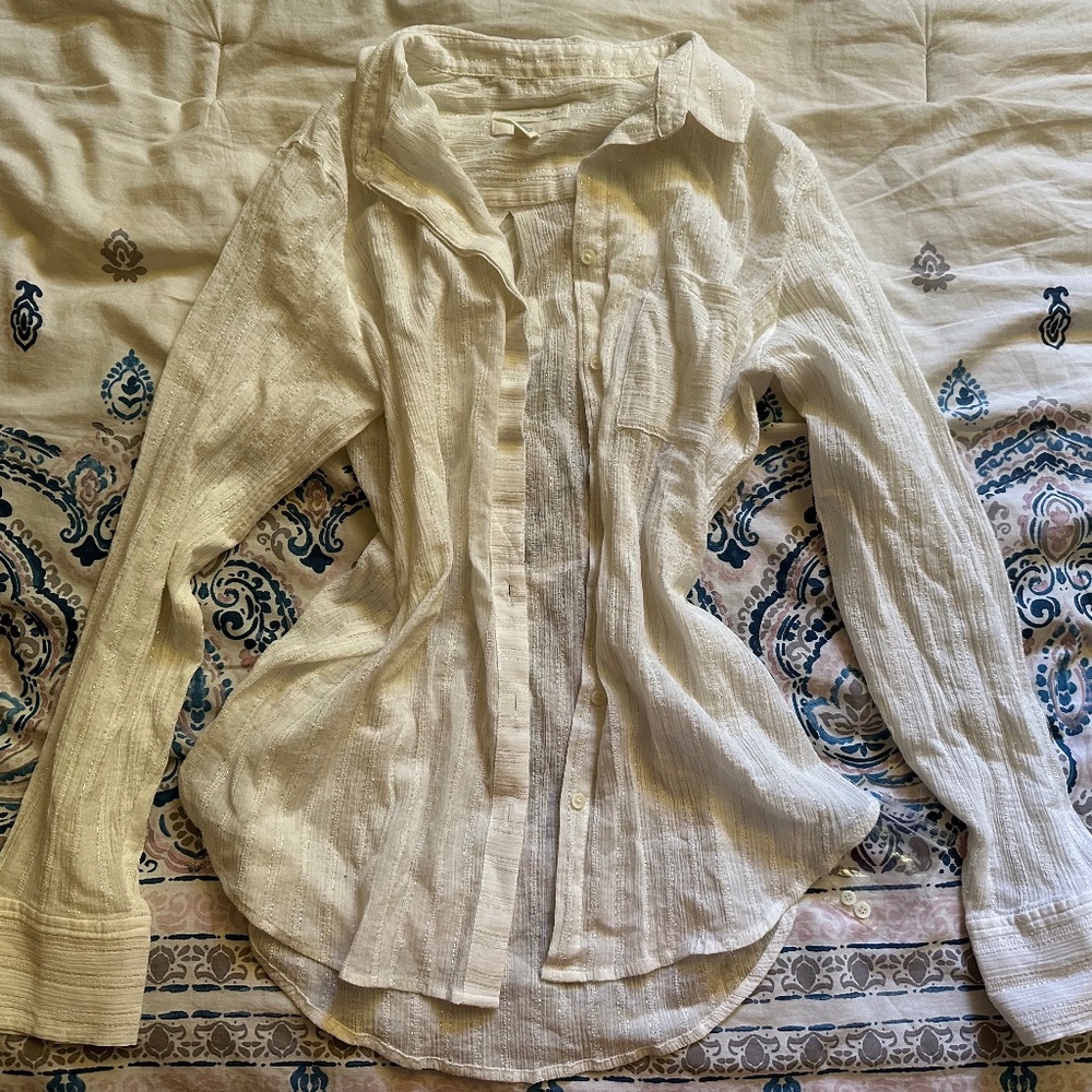 Treasure & Bond white button down shirt size S
